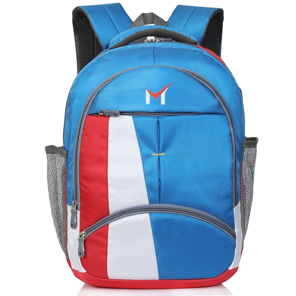 blue nylon Trek Laptop Bag, Capacity: 36