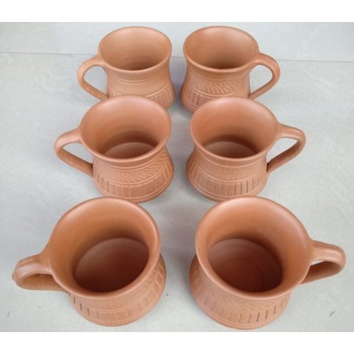 Natural Red Clay Tea Cup Set for Tea Drinking, Capacity: 100ml