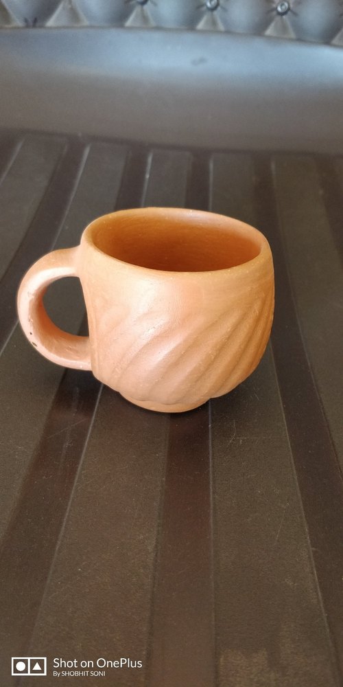 Reddish Brown Clay Tea Cups, Capacity: 500 Ml