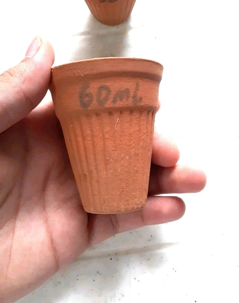 Red Terracota 60 Ml Tea Cup, Packaging Type: Carton Box