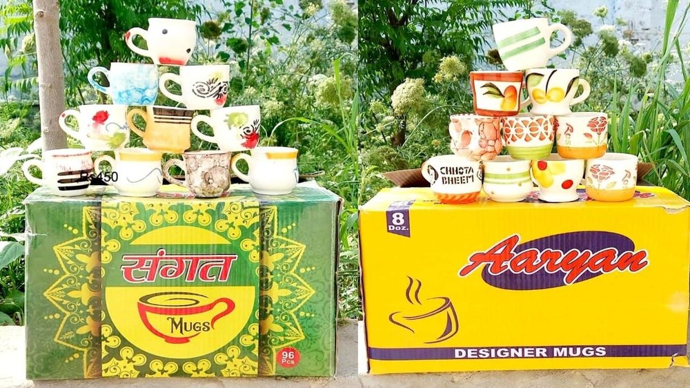 Modern White 8 Dozen Cup, For Home, Size: Small
