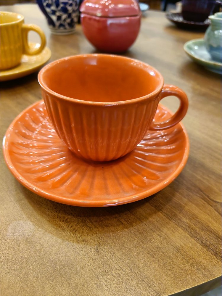 Mix Ceramic Antique Tea Cup, Capacity: 110 ml, Size: Free