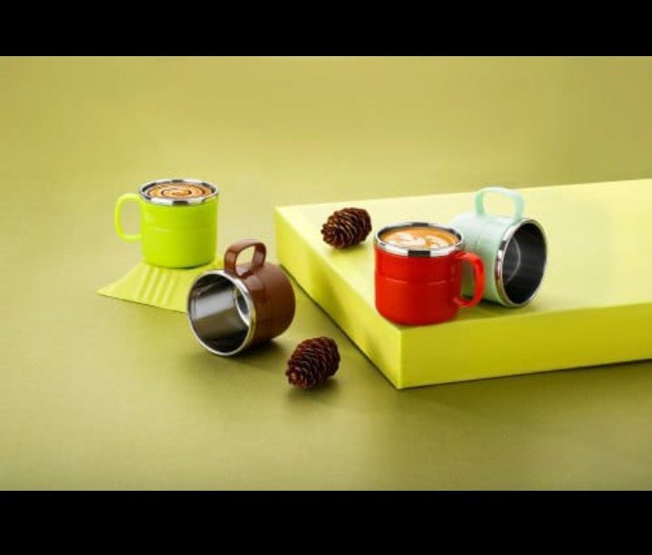 Multicolor outer plastic, steel insulated Coffee And Tea Cups, Packaging Type: Box, Capacity: 150 ml