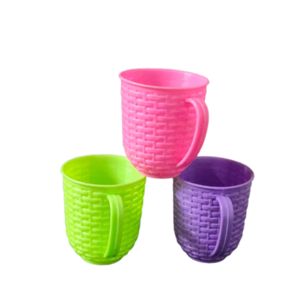 Pink Plastic Designer Tea Cup, Packaging Type: Carton Box, Capacity: 200 Ml