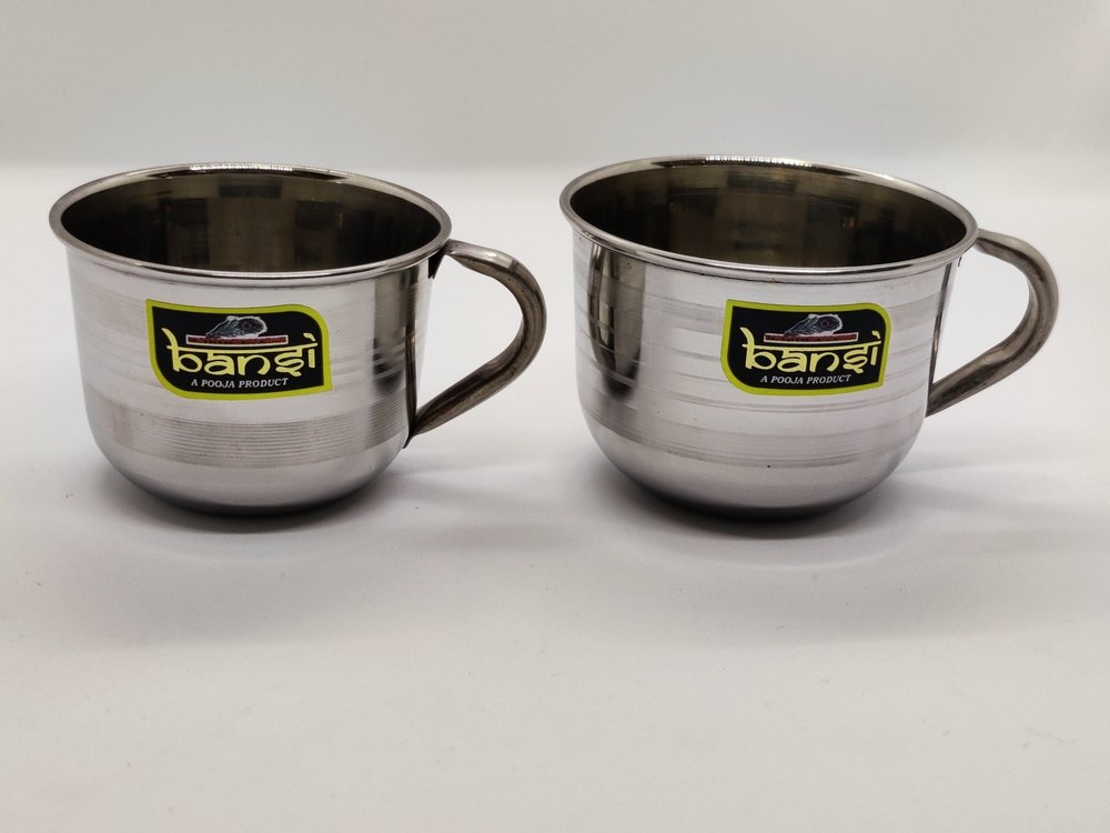 Morden Mirror Polished Stainless Steel Tea Cup, Grade: 24p, Size: Apple 1