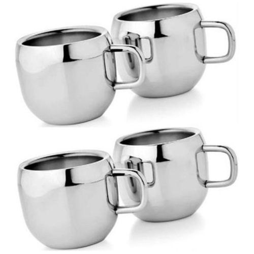 Polished Stainless Steel Cup, For Home