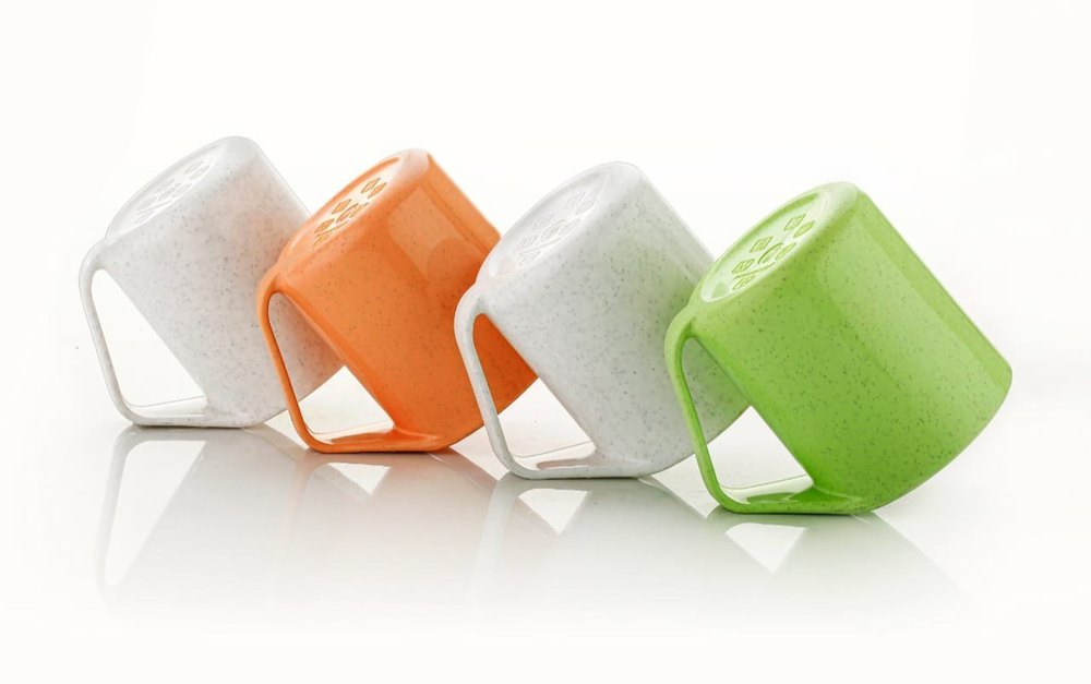 Plastic Coffee Cups Eco Friendly Party Cups Plastic Coffee Mug (350 ml, Pack of 4)
