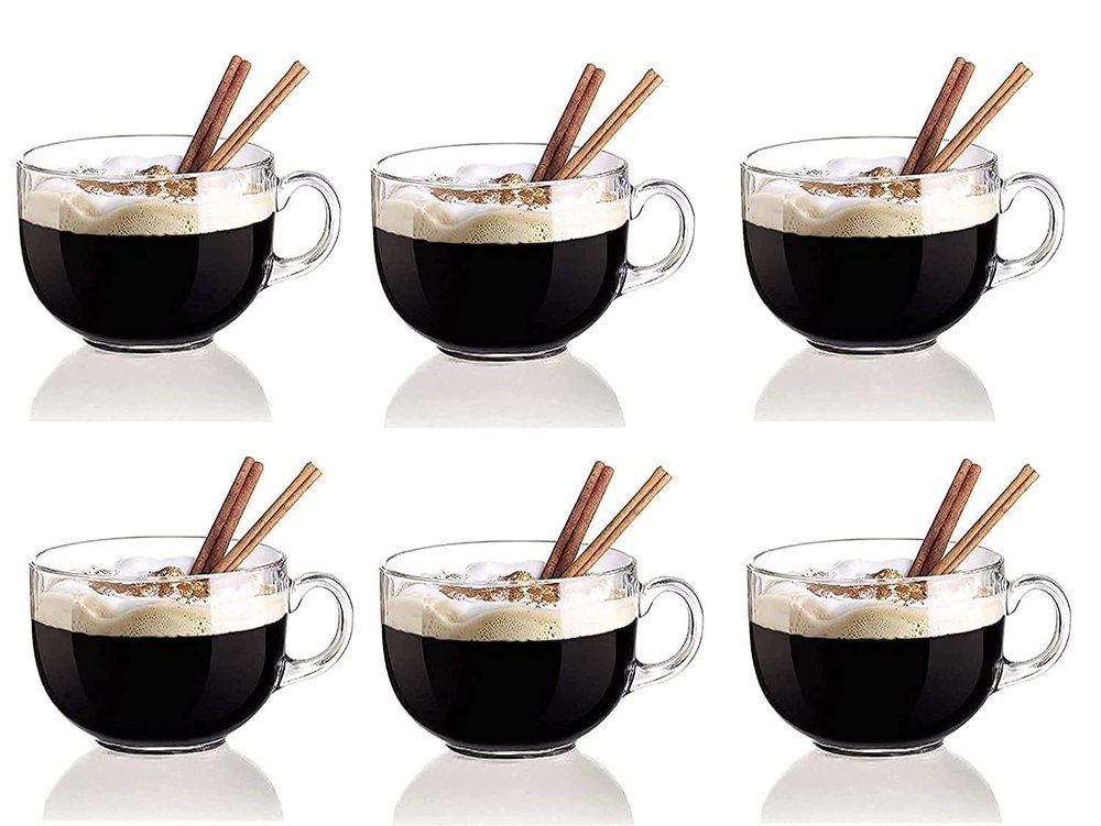 Transparent Glass ROUND TEA CUP (150 ML)- 6 PCS, For Hotel, Packaging Type: Box