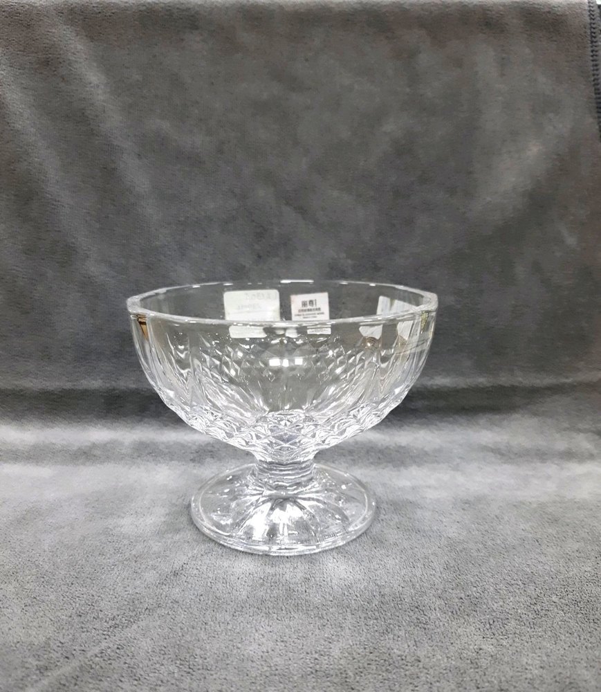 Glass White Ice Cream Cup