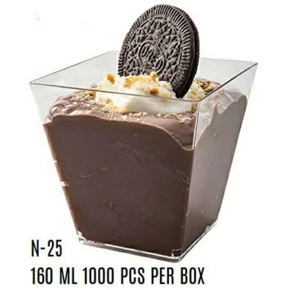 Transparent Acrylic Dessert Cups, Packaging Type: Box