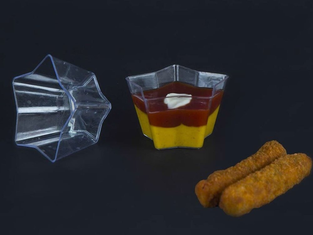 Transparent D-20 Glass Star Cup, For Restaurant