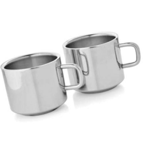 Stainless Steel Double Wall Cup, Material Grade: SS 202, Capacity: 100- 250 mL