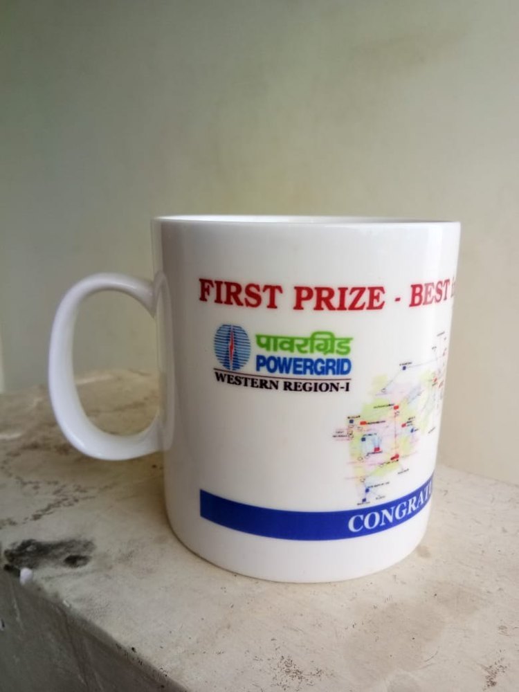 White Ceramic Bone China Coffee Mug, For Home, Packaging Type: Box