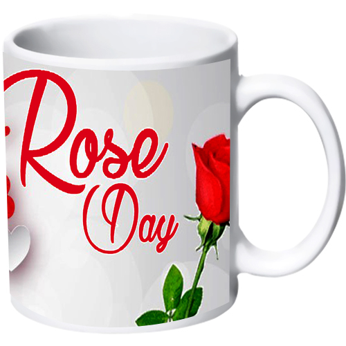 Ceramic White Printed Coffee Mug, for Office