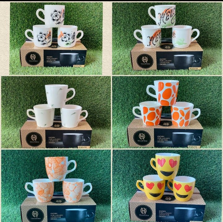 Ceramic Painting Cups, For Home, Packaging Type: Carton Box