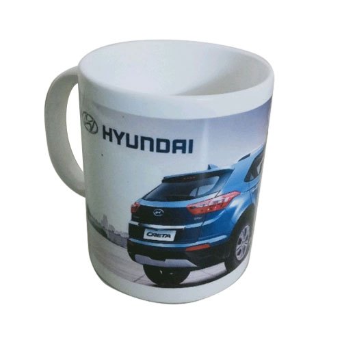 White Printed Promotional Cup