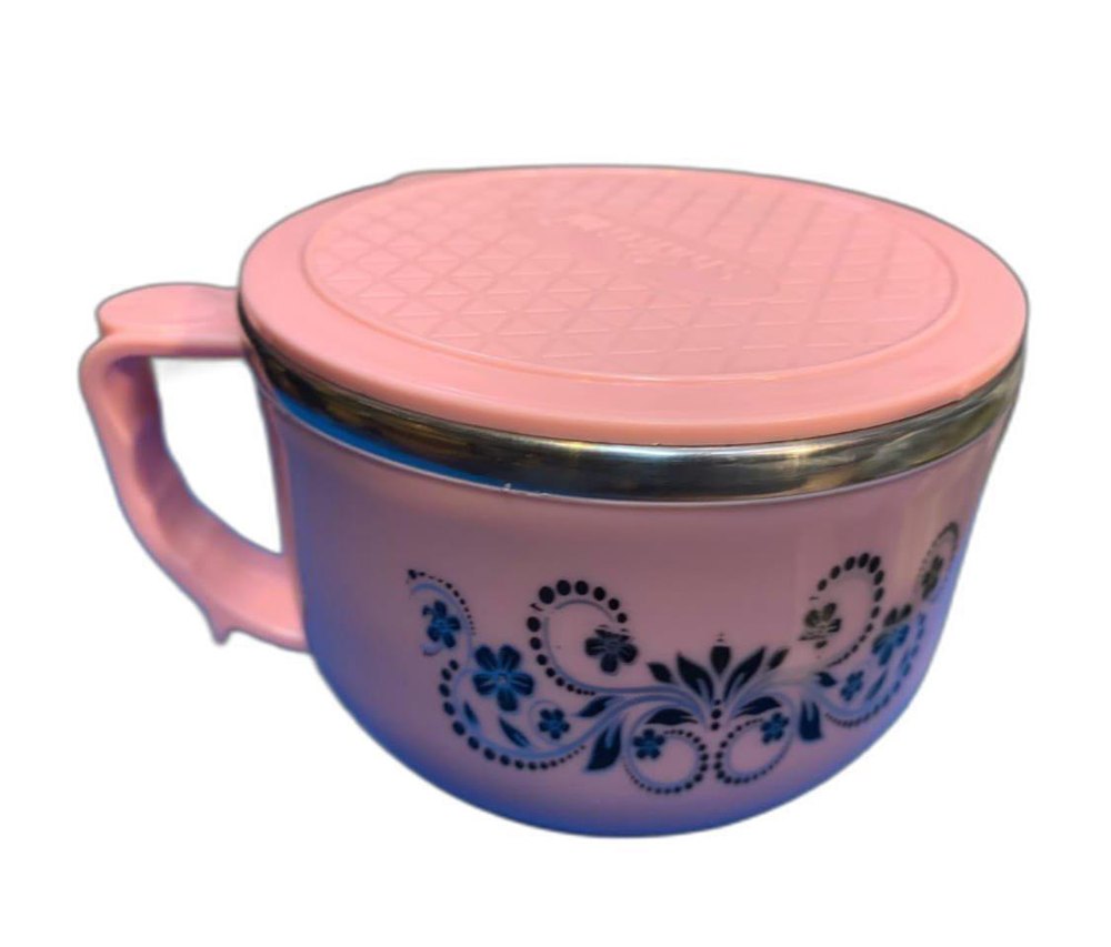 Round Pink Ceramic Coffee Cup, For Home