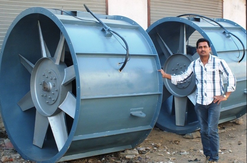 Stainless Steel Vane Axial Cooling Fans, Impeller Size: 10 Inches To 82 Inches, Capacity: 900 Cfm To 125000 Cfm