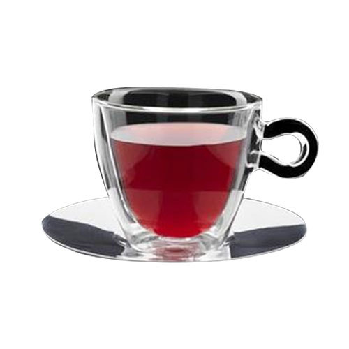 Transparent Thermic Glass 2 Cappuccino Cups