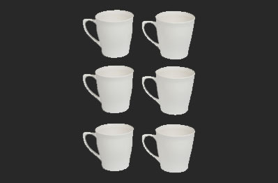 Cornet White & Black Cup - Small New, For Multipurpose, For Home