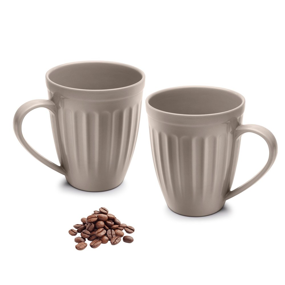 Earthy Grey 2 Piece Melamine Cup Set, Capacity: 325ml, Size/Dimension: 10 X 8 cm