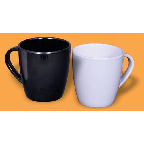 White And Black Melamine Drinking Mug, Packaging Type: Box, Capacity: Up To 280 Ml