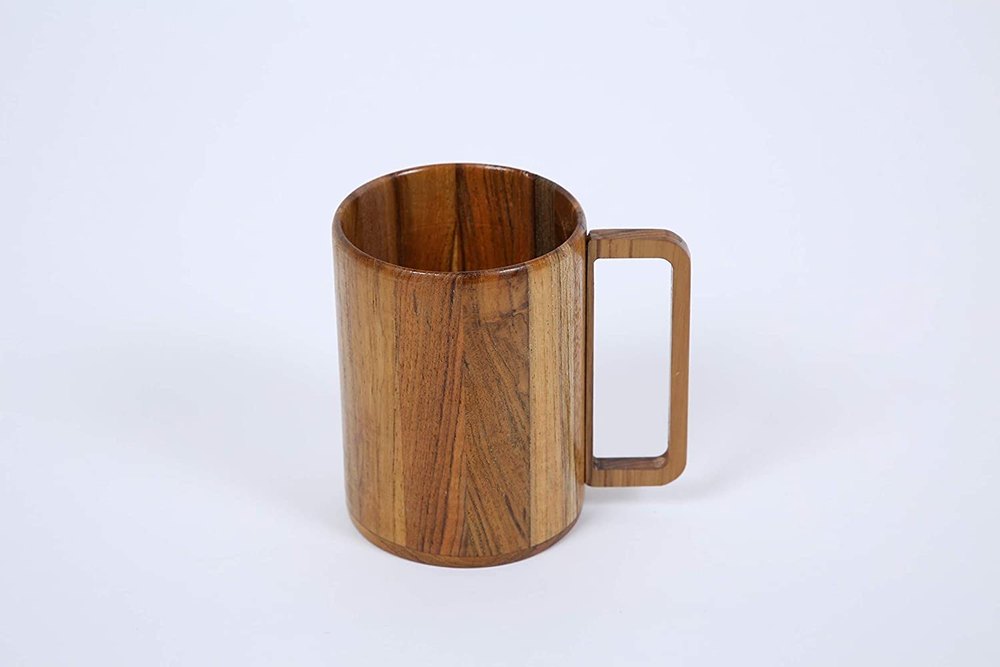 brown Wooden Cup, Packaging Type: Carton Box