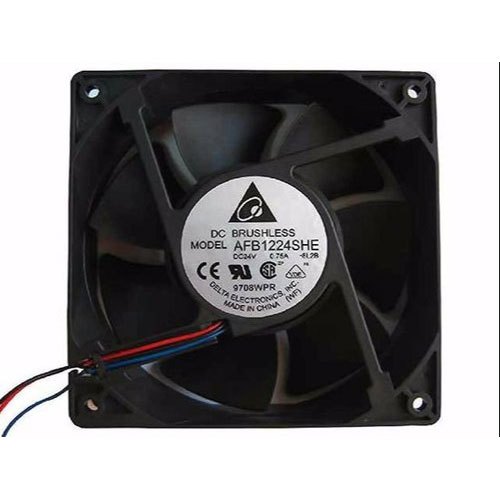 Axial Black AFB1224SHE, Delta Cooling Fan, Size: 120 Mm X 120 Mm X 38 Mm, 24V