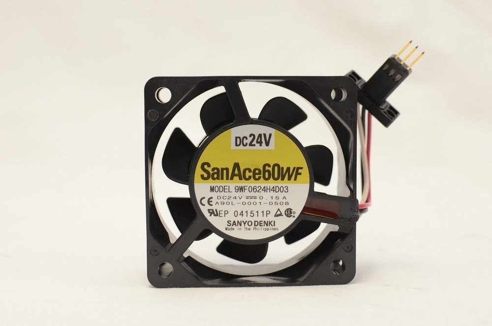 Black A90L-0001-0508 Fan, Size: 60mm X 60mm X 25mm, 24V