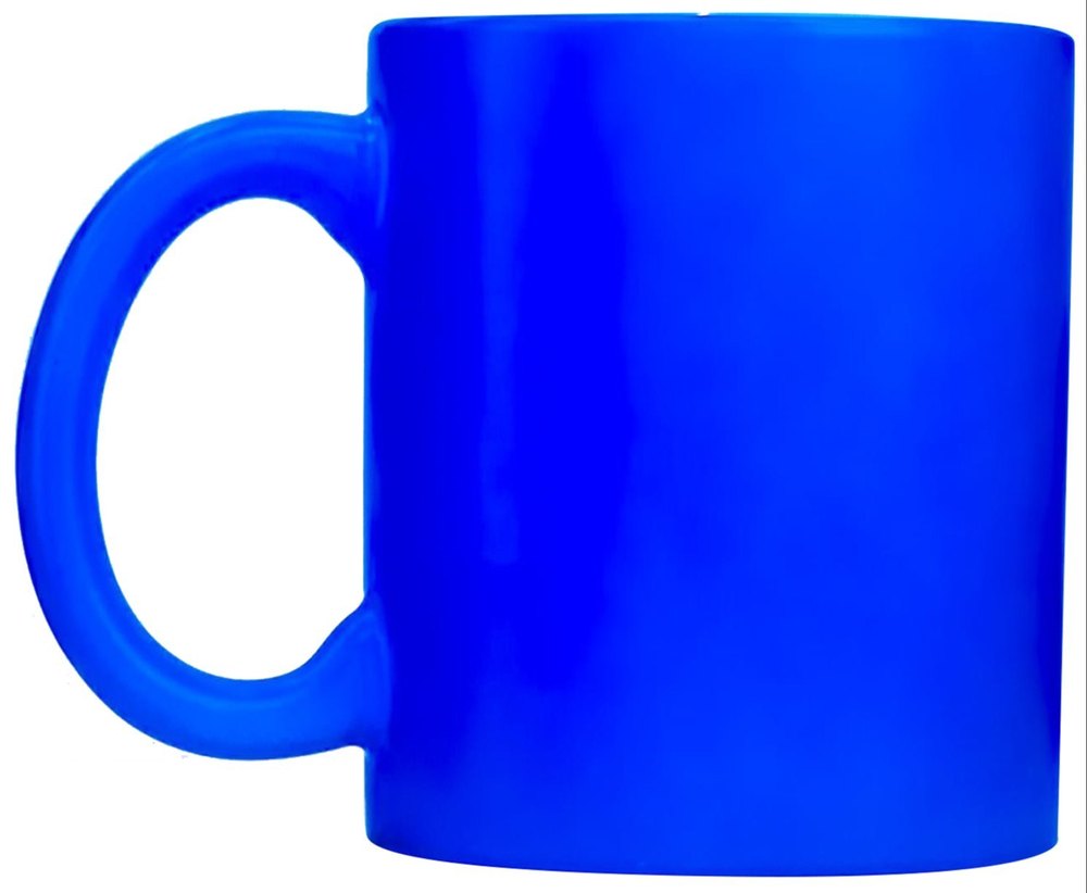 Round Ceramic Blue Sublimation Coffee Mug, For Home, Capacity: 330ml