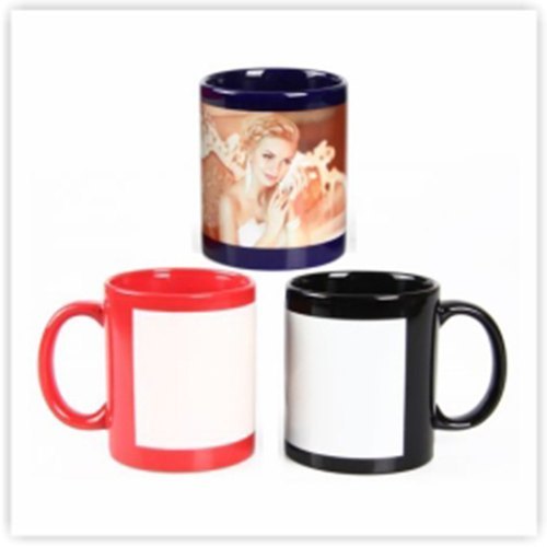 Round Ceramic Patch Coffee Mug, Capacity: 330ml, Size/Dimension: 11oz