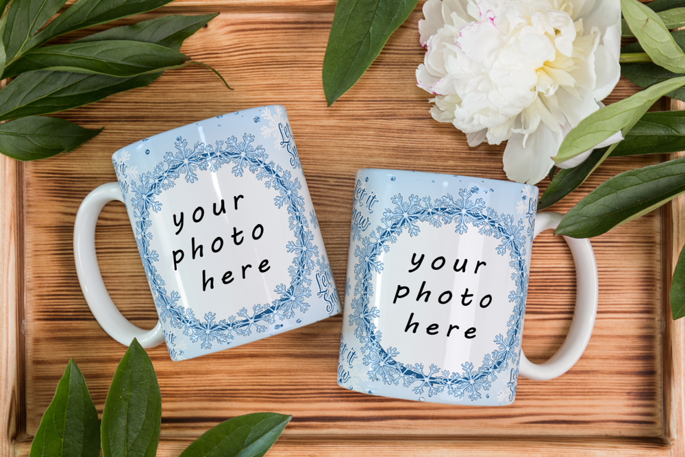White Ceramic Printed Photo Mugs Christmas Mugs Gifting, Size/Dimension: 10x8x12