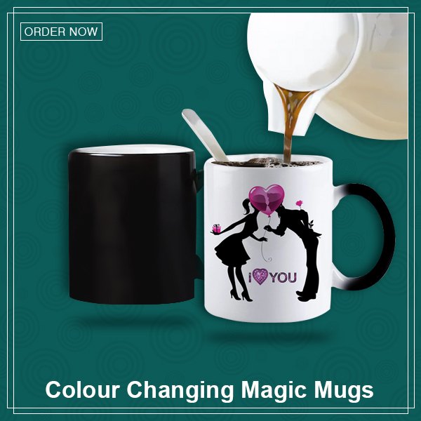 ApparelTech Printed Colour Changing Magic Mugs, Capacity: 250 ml