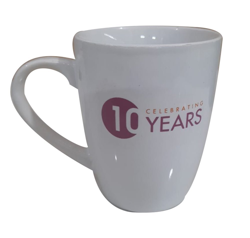 White Printed Mug, For Promotional, Size: 10.3x9 cm