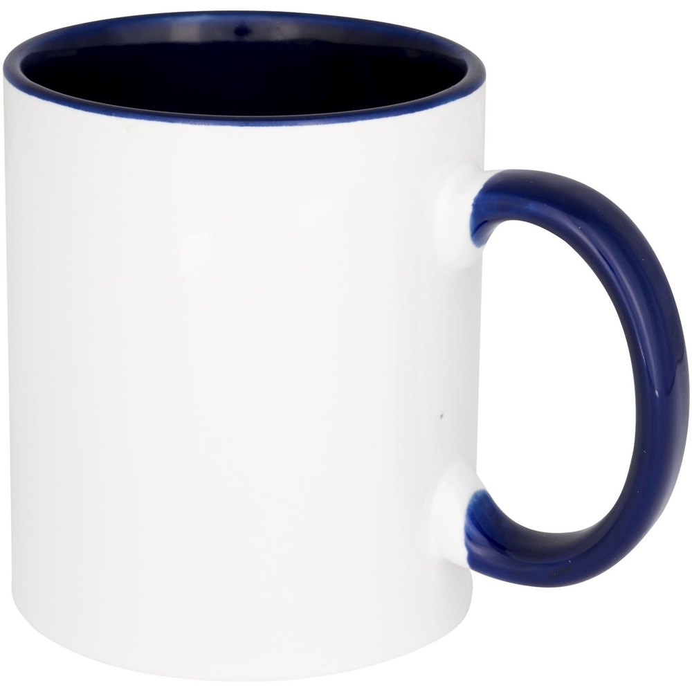 Blue, white Ceramic Sublimation Two Tone Blue Mugs, Packaging Type: Box, 200 Ml