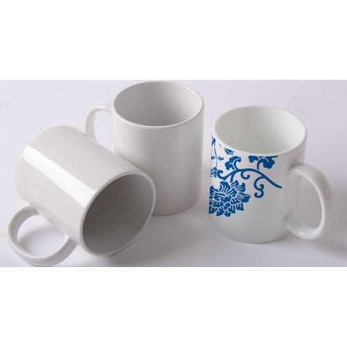 White Ceramic 300 mL Coffee Mug, Packaging Type: Box