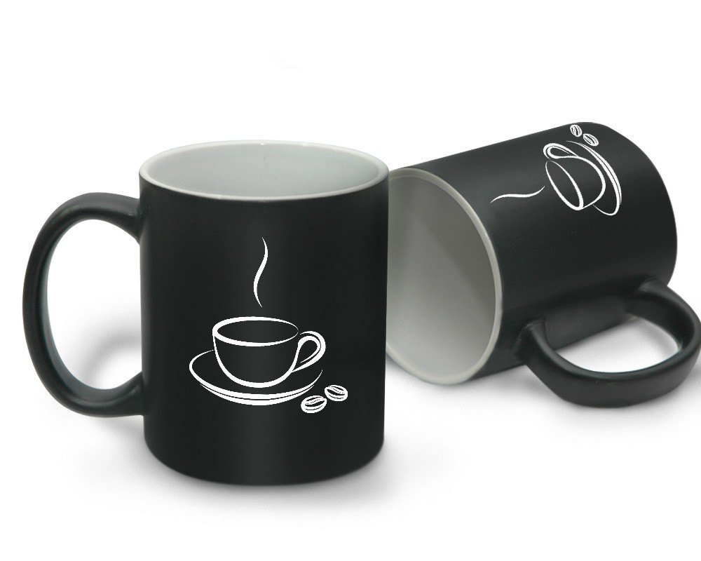 Ceramic Coffee Tea White / Black Magic Mug