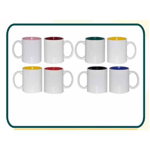 Ceramic Inner Color Two Tone Coffee Mug, Packaging Type: Box, 325ml
