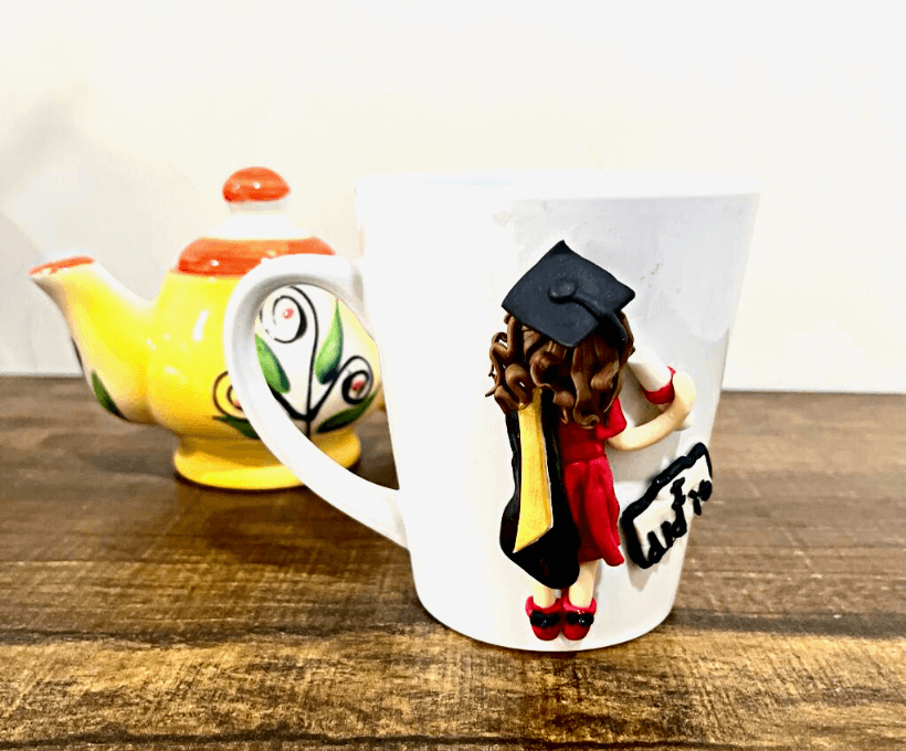 New Round Custom Printed Coffee Mug, For Home, Size/Dimension: 9.6CM