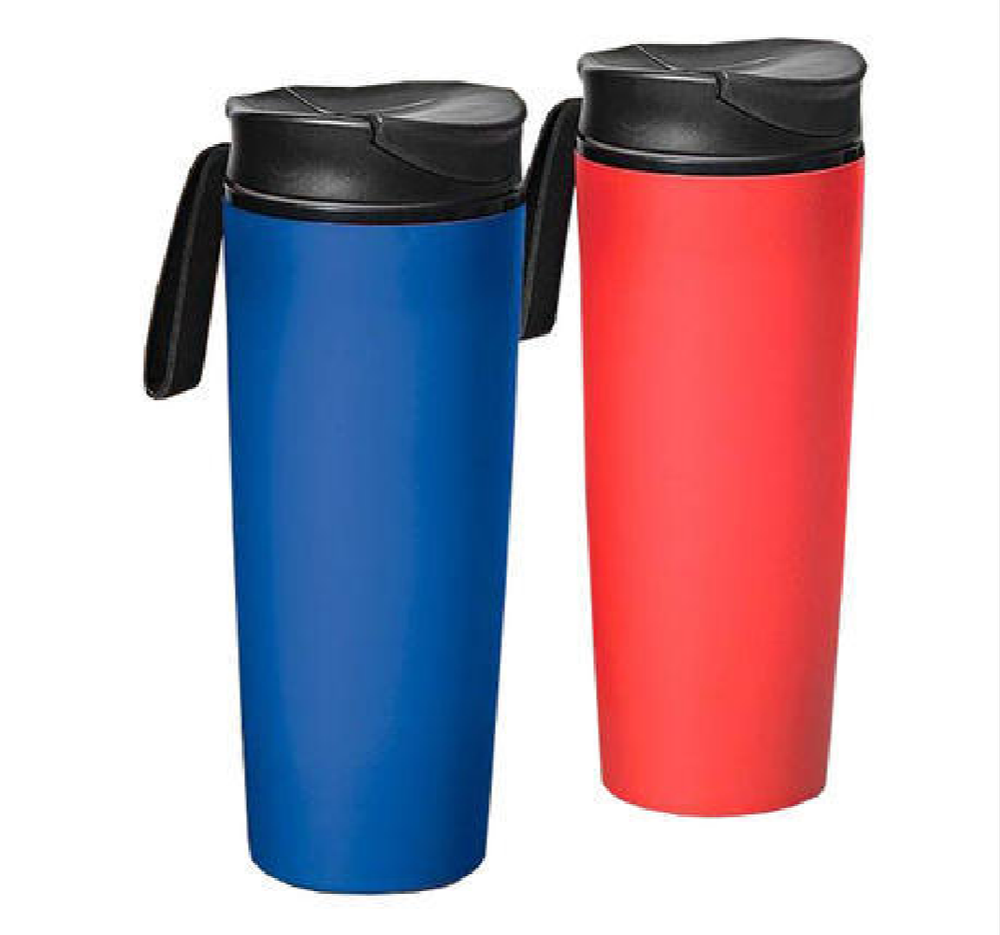 Blue & Red Travel Mug