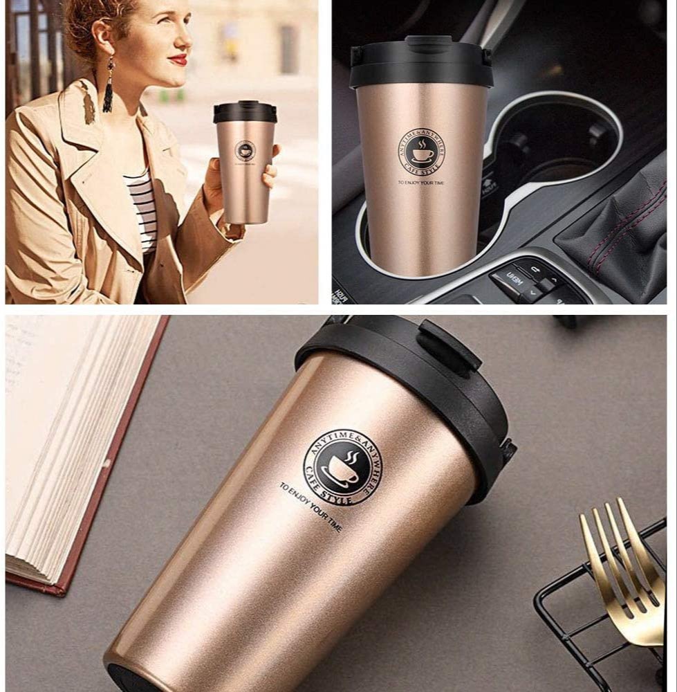 Stainless Steel Vacuum Insulated Travel Tea and Coffee Mug, For Traveling, Capacity: 500 Ml