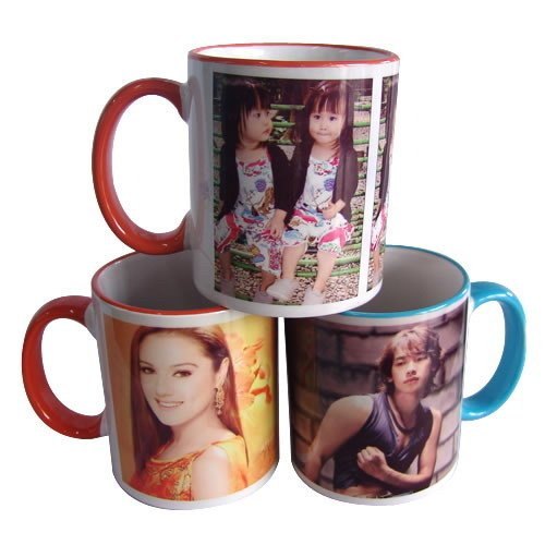 Multicolor Round Sublimation Photo Mug, For Gifting