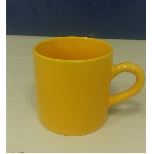 Ceramic Yellow Coffee Mug, Packaging Type: Box