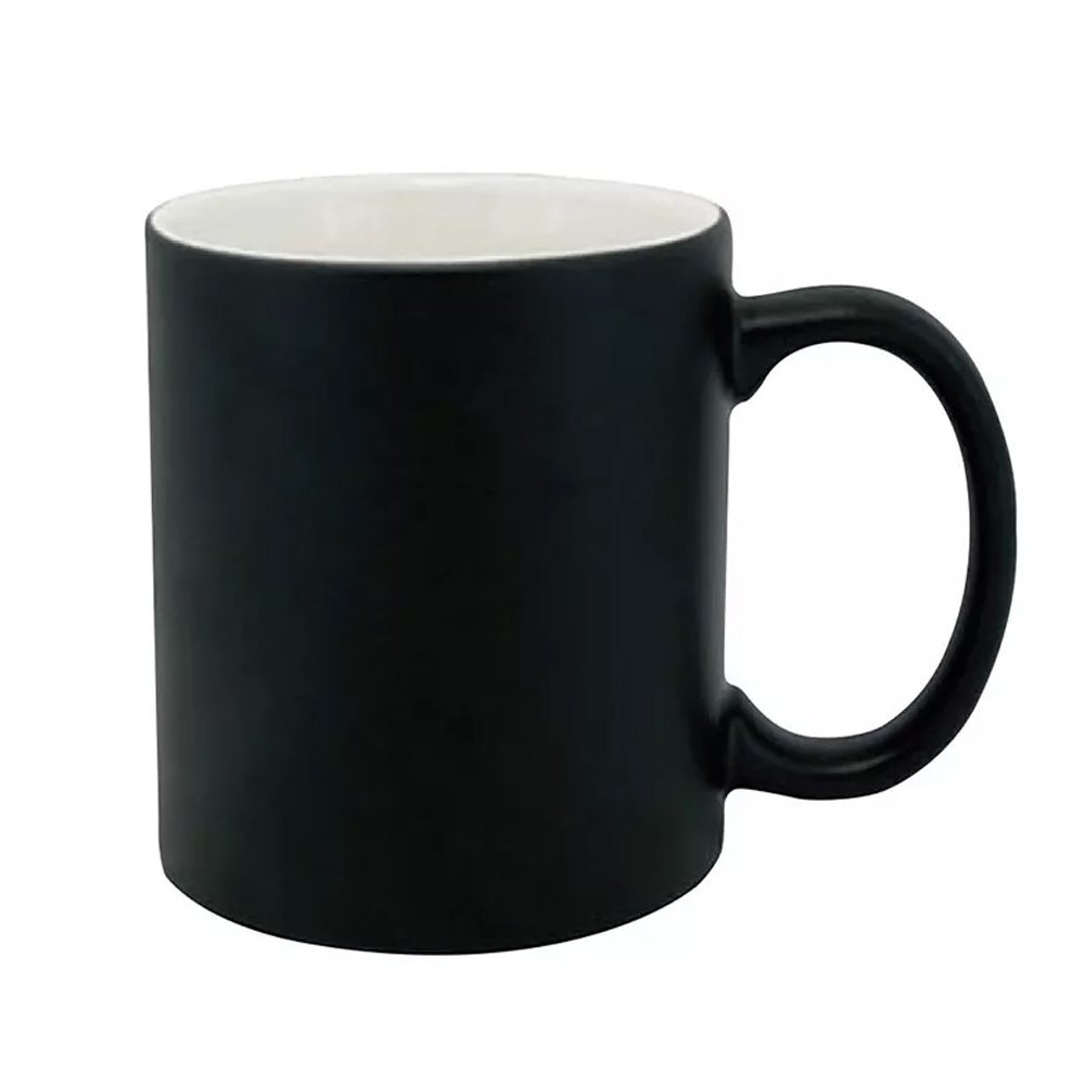 Black Plain Photo Magic Mug For Home, Size: 350 ml