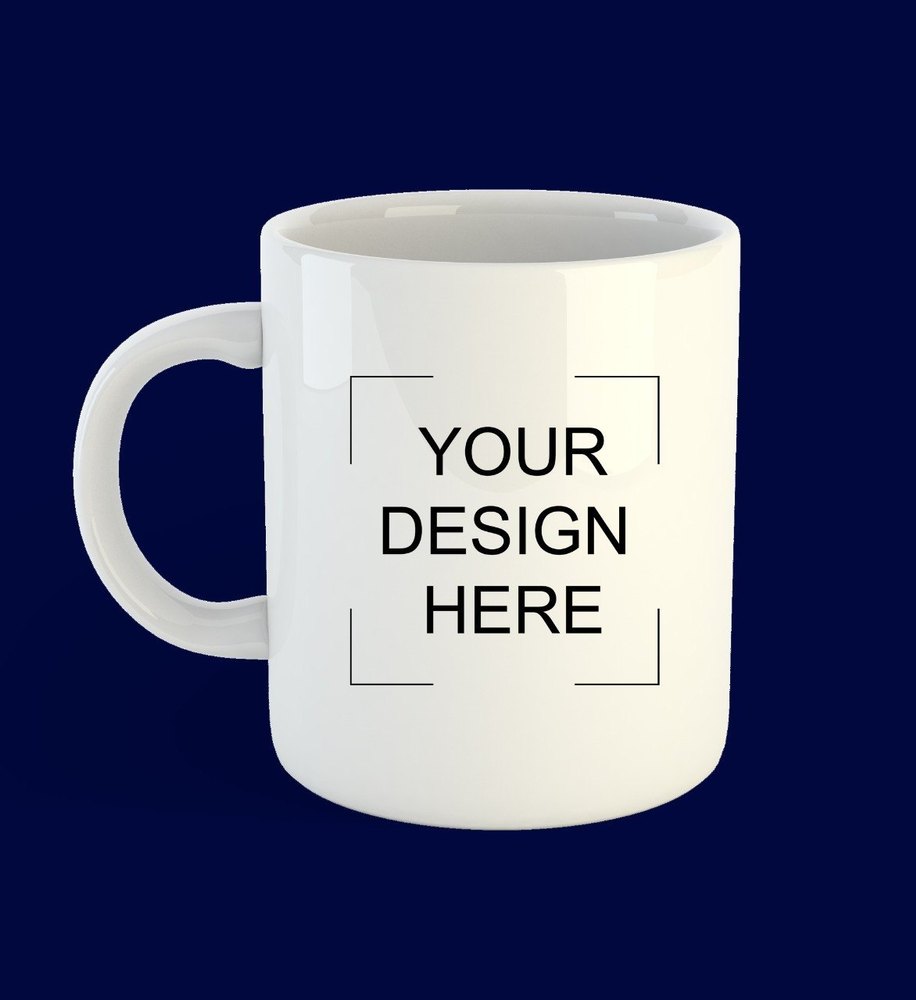White Printed Photo Mug, For Office, Capacity: 330 ML