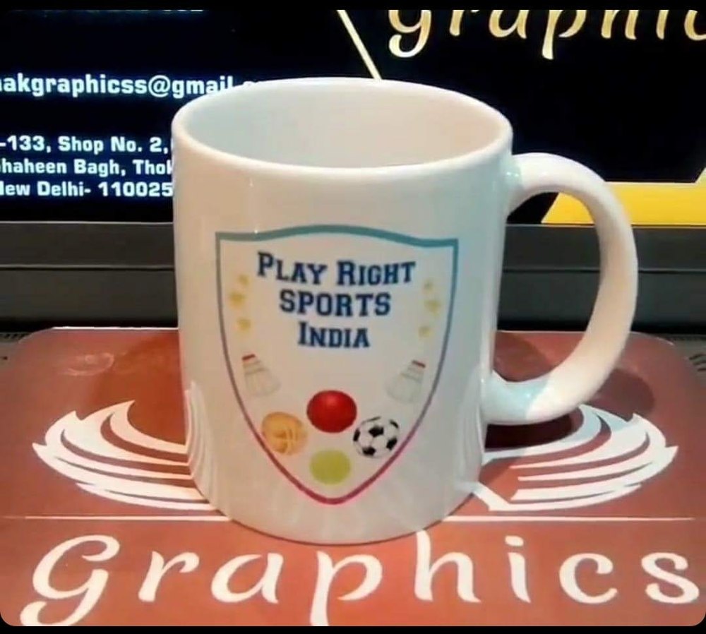White Round Digital Printed Mug, For Gifting, Capacity: 11oz