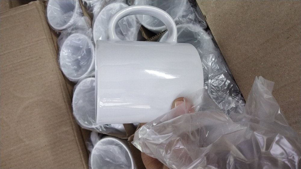 Plain Ceramic Chines White Sublimation Mug 11oz Imported Made In China, For Gifting