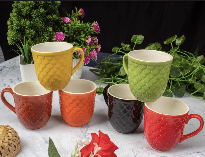Polished Fish Milk Mug, For Office, Capacity: 160-180ml