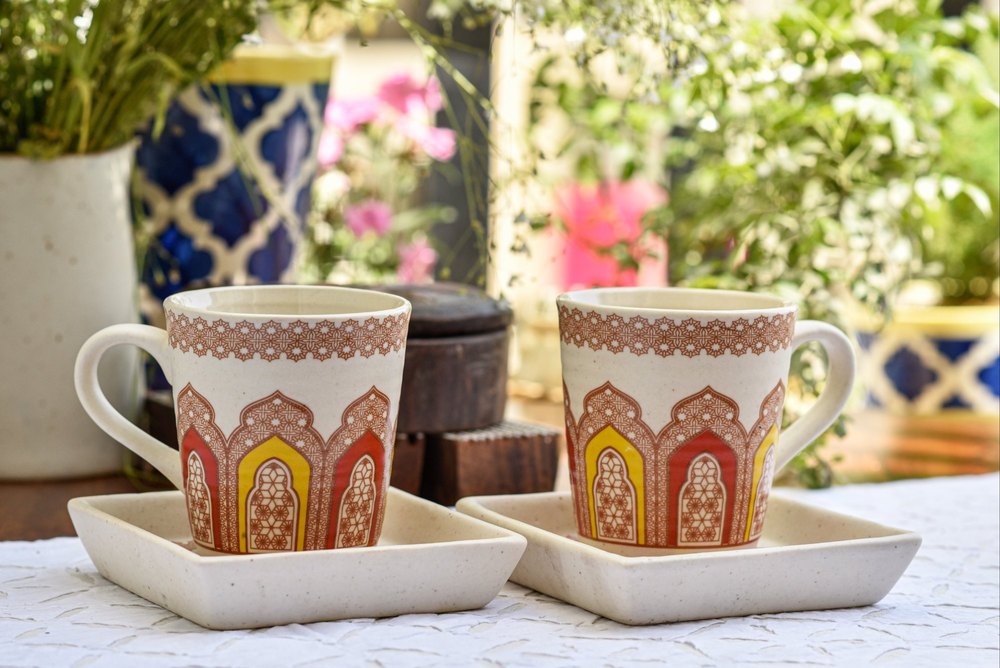 Milk Mug Multicolor Handmade Modern stoneware Mugs, Capacity: 300 ml, Size/Dimension: 3.5 Inches
