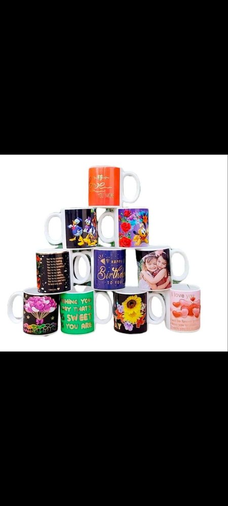 Ceramics White GOLD MILK MUGS, Capacity: 325 ml, Size/Dimension: 4 Inch Hight 3 Inch Dia